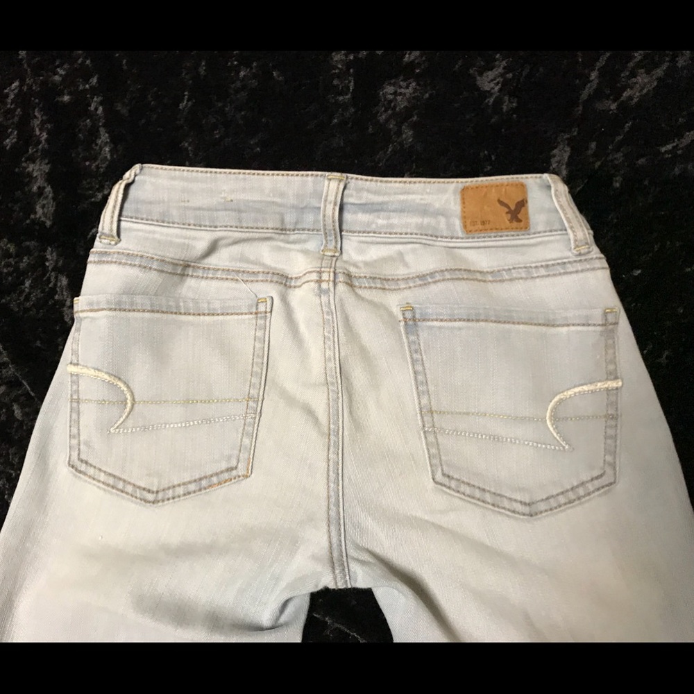American Eagle Jegging Size 00R Distressed Denim